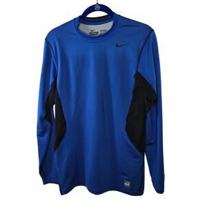 Nike Pro Combat Dri-Fit Hyperwarm Fitted Athletic Long Sleeve Top Size Medium